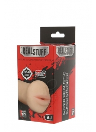 Нежный мастурбатор-ротик REALSTUFF 5INCH MASTURBATOR BJ - Dream Toys - в Таганроге купить с доставкой