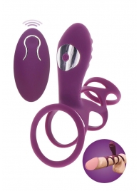 Фиолетовая эрекционная вибронасадка Halo Halo C-Ring Sleeve - Toy Joy - в Таганроге купить с доставкой