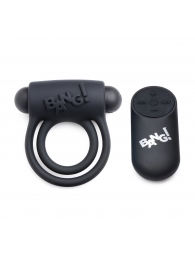 Черное эрекционное виброкольцо 28X Remote Control Vibrating Cock Ring   Bullet - XR Brands - в Таганроге купить с доставкой