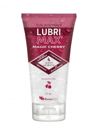 Интимный гель-смазка на водной основе Lubrimax Magic Cherry - 75 мл. - ИнтелБИО - купить с доставкой в Таганроге