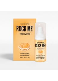 Жидкий вибратор Nuei Rock Me! с ароматом печенья и сливок - 20 мл. - Nuei cosmetics - купить с доставкой в Таганроге