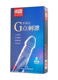 Ультратонкие презервативы Elasun G-spot stimulation с ребрами и точками - 10 шт. - Elasun - купить с доставкой в Таганроге