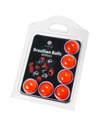 Набор из 6 шариков с массажным маслом Brazilian Balls с ароматом ягод - Secret Play - купить с доставкой в Таганроге