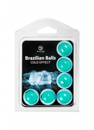 Набор из 6 шариков с массажным маслом Brazilian Balls с охлаждающим эффектом - Secret Play - купить с доставкой в Таганроге