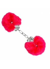 Красные меховые наручники Love с ключиками - Baile - купить с доставкой в Таганроге