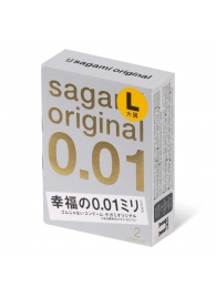 Презервативы Sagami Original 0.01 L-size увеличенного размера - 2 шт. - Sagami - купить с доставкой в Таганроге