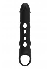 Черная насадка-удлинитель Vibrating Extender With Remote с вибрацией - Dream Toys - в Таганроге купить с доставкой