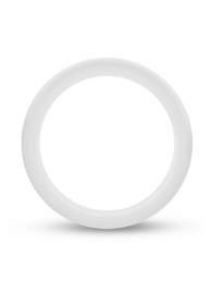 Белое люминесцентное эрекционное кольцо Silicone Glo Cock Ring - Blush Novelties - в Таганроге купить с доставкой