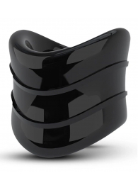 Черное эрекционное кольцо на мошонку Beef Ball Stretcher Snug X Long - Blush Novelties - в Таганроге купить с доставкой