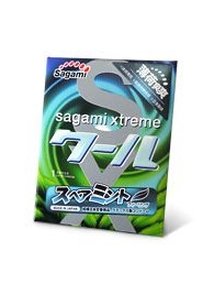 Презерватив Sagami Xtreme Mint с ароматом мяты - 1 шт. - Sagami - купить с доставкой в Таганроге
