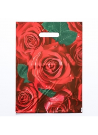 Пакет с цветочным принтом и вырубной ручкой (30х40 см) - Сима-Ленд - купить с доставкой в Таганроге