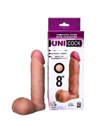 Фаллическая насадка для страпона UNICOCK 8  - 20 см. - LOVETOY (А-Полимер) - купить с доставкой в Таганроге