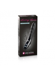 Вибратор с электростимуляцией Sizzling Simon Black Edition - 27 см. - MyStim - купить с доставкой в Таганроге