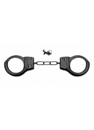Чёрные металлические наручники SHOTS TOYS Black - Shots Media BV - купить с доставкой в Таганроге