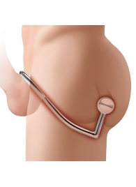 Кольцо на пенис с анальным стимулятором Stainless Steel Anal Hook   Cock Ring - BlueLine - в Таганроге купить с доставкой