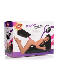 Черная подушка для секса Mount Me Inflatable Sex Position Pillow - XR Brands - купить с доставкой в Таганроге