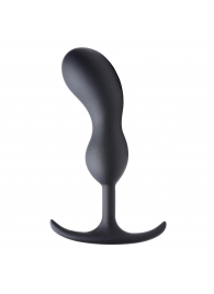 Черный массажер простаты с утяжелителями Premium Silicone Weighted Prostate Plug Large - 18,8 см. - XR Brands - в Таганроге купить с доставкой