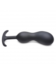 Черный массажер простаты с утяжелителями Premium Silicone Weighted Prostate Plug XL - 20,8 см. - XR Brands - в Таганроге купить с доставкой