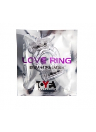 Прозрачное виброкольцо с двумя вибропульками - Toyfa Basic - в Таганроге купить с доставкой