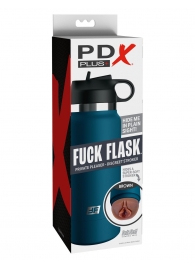 Смуглый мастурбатор-вагина в синей колбе F*ck Flask - Pipedream - в Таганроге купить с доставкой