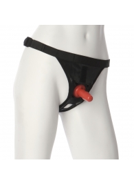 Трусики со штырьком для фиксации насадок Ultra Harness with Plug - Doc Johnson - купить с доставкой в Таганроге