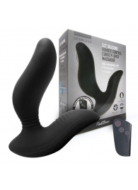 Черный вибромассажер простаты 3,5’’ Remote Control Curve P-spot Massager - 12 см. - Erokay - в Таганроге купить с доставкой