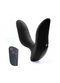 Черный вибромассажер простаты 3,5’’ Remote Control Curve P-spot Massager - 12 см. - Erokay - в Таганроге купить с доставкой