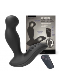 Черный вибромассажер простаты 3,5’’ Remote Control P-spot Massager - 12,5 см. - Erokay - в Таганроге купить с доставкой