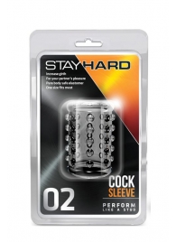 Прозрачная насадка на пенис с шишечками STAY HARD COCK SLEEVE 02 CLEAR - Blush Novelties - в Таганроге купить с доставкой