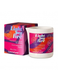 Массажная свеча Light My Fire Coconut с ароматом кокоса - 65 гр. - Love to Love - купить с доставкой в Таганроге