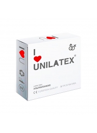 Ультратонкие презервативы Unilatex Ultra Thin - 3 шт. - Unilatex - купить с доставкой в Таганроге