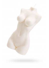 Белая интерьерная свеча в форме женского торса - 850 гр. - Pecado - купить с доставкой в Таганроге