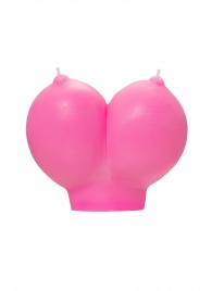 Розовая свеча «Сиськи» - 150 гр. - Pecado - купить с доставкой в Таганроге
