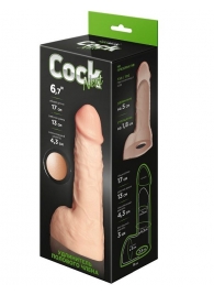 Телесный фаллоудлинитель с мошонкой Cock Next - 17 см. - LOVETOY (А-Полимер) - в Таганроге купить с доставкой