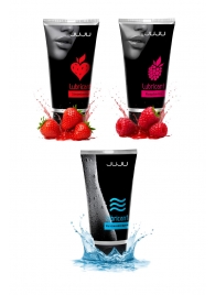 Набор из 3 лубрикантов JUJU (увлажняющий, клубника, малина) - JuJu - купить с доставкой в Таганроге Набор из 3 лубрикантов JUJU (увлажняющий, клубника, малина) - JuJu - купить с доставкой в Таганроге