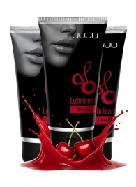 Набор из 3 съедобных лубрикантов JUJU со вкусом вишни - JuJu - купить с доставкой в Таганроге Набор из 3 съедобных лубрикантов JUJU со вкусом вишни - JuJu - купить с доставкой в Таганроге