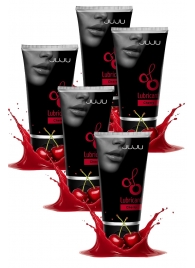 Набор из 5 съедобных лубрикантов JUJU со вкусом вишни - JuJu - купить с доставкой в Таганроге Набор из 5 съедобных лубрикантов JUJU со вкусом вишни - JuJu - купить с доставкой в Таганроге