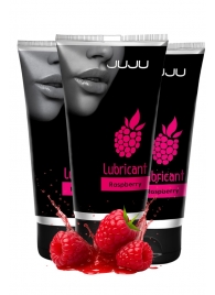 Набор из 3 съедобных лубрикантов JUJU со вкусом малины - JuJu - купить с доставкой в Таганроге Набор из 3 съедобных лубрикантов JUJU со вкусом малины - JuJu - купить с доставкой в Таганроге