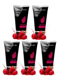 Набор из 5 съедобных лубрикантов JUJU со вкусом малины - JuJu - купить с доставкой в Таганроге