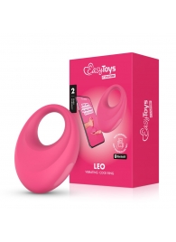 Розовое интерактивное эрекционное виброкольцо Leo - Easy toys - в Таганроге купить с доставкой