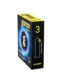 Супертонкие презервативы Ganzo Invisible - 3 шт. - Ganzo - купить с доставкой в Таганроге