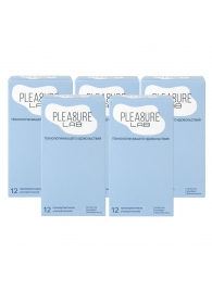 Набор из 5 упаковок ультратонких презервативов Pleasure Lab (по 12 шт.) - Pleasure Lab - купить с доставкой в Таганроге