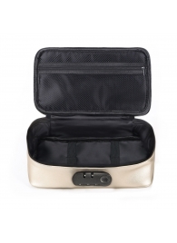 Золотистая сумочка для хранения игрушек Discreet Box - Dorcel - купить с доставкой в Таганроге