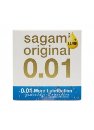 Увлажнённый презерватив Sagami Original 0.01 Extra Lub - 1 шт. - Sagami - купить с доставкой в Таганроге