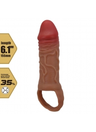 Реалистичная насадка на член Peirre - 15,5 см. - Baile - в Таганроге купить с доставкой