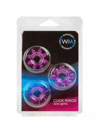 Набор из 3 лиловых эрекционных колец различной формы - Erowoman-Eroman - в Таганроге купить с доставкой Набор из 3 лиловых эрекционных колец различной формы - Erowoman-Eroman - в Таганроге купить с доставкой