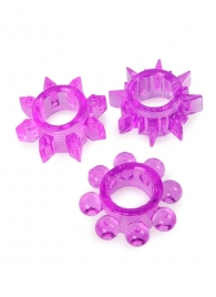 Набор из 3 лиловых эрекционных колец различной формы - Erowoman-Eroman - в Таганроге купить с доставкой Набор из 3 лиловых эрекционных колец различной формы - Erowoman-Eroman - в Таганроге купить с доставкой