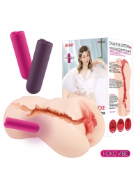 Мастурбатор-вагина с вибрацией Jenny Onahole edition 005 - KOKOS - в Таганроге купить с доставкой