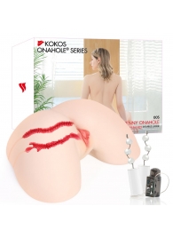 Мастурбатор-полуторс с двойным слоем материала и вибрацией Jenny Onahole Real Hips - KOKOS - в Таганроге купить с доставкой