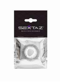 Эластичное эрекционное кольцо с длинными черными «ресничками» - Sextaz - в Таганроге купить с доставкой